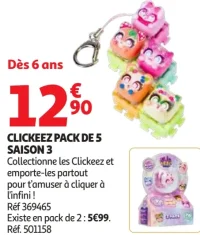 Clickeez Pack de 5 Saison 3