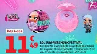 Boule surprise LOL SURPRISES MUSIC FESTIVAL