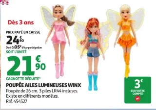 Poupée ailes lumineuses Winx Club