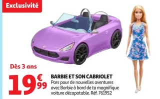 Barbie et son cabriolet