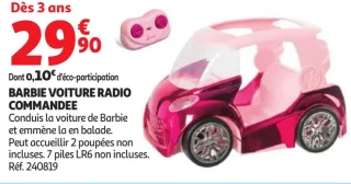 Barbie Voiture radio commandée