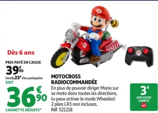 Motocross radiocommandée Super Mario