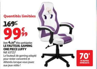 Le fauteuil gaming One Piece Luffy