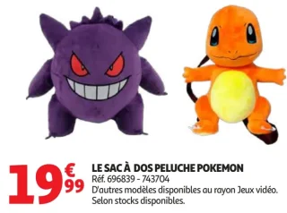 Le sac à dos peluche Pokémon