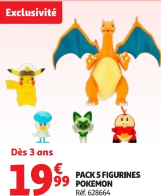 Pack 5 figurines Pokemon