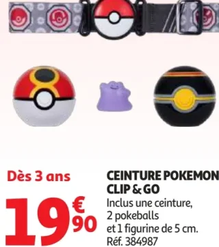 Ceinture Pokemon Clip & Go