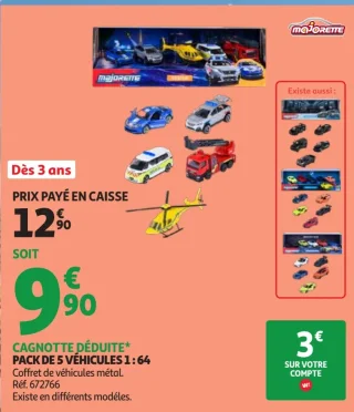 Pack de 5 véhicules 1:64 Majorette