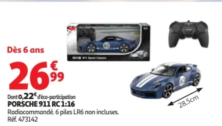 Voiture radiocommandée Porsche 911 RC 1:16