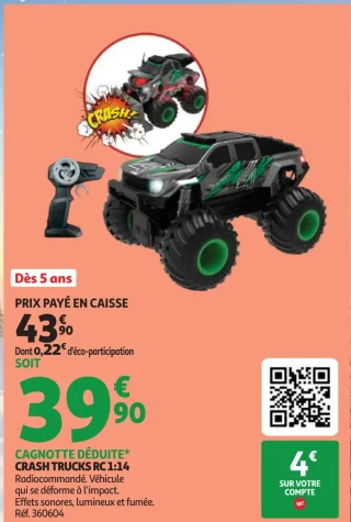 Véhicule radiocommandé Crash Trucks RC 1:14