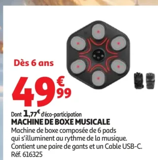 Machine de boxe musicale