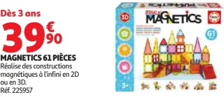 Magnetics 61 pièces Educa