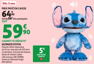 Peluche interactive Ultimate Stitch 43 cm Disney Stitch