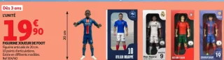 Figurine joueur de foot 20 cm