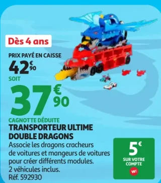 Hot Wheels Transporteur Ultime Double Dragons