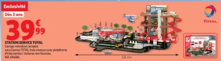 Station service TOTAL Garage miniature complet