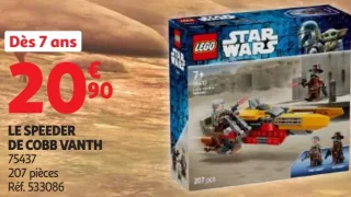 LEGO Star Wars Le Speeder de Cobb Vanth 75437