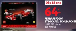 LEGO Icons Ferrari F2004 et Michael Schumacher 11375