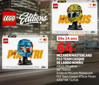 LEGO Editions McLaren Mastercard F1® Team Casque de Lando Norris 43023