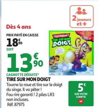 Tire sur mon doigt