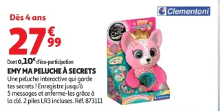 Emy ma peluche à secrets Clementoni