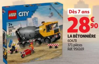 Jeu de construction LEGO City La Bétonnière 60478