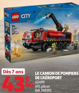 LEGO City Le camion de pompiers de l'aéroport 60499