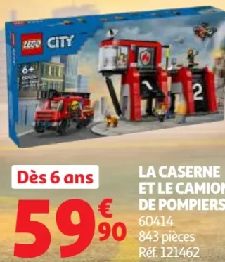 LEGO City La caserne et le camion de pompiers 60414