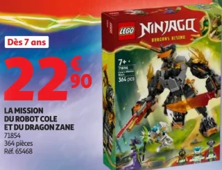 LEGO Ninjago La mission du robot Cole et du dragon Zane 71854