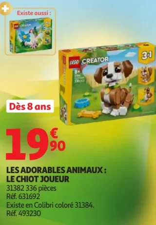 LEGO Creator Les adorables animaux : Le chiot joueur
