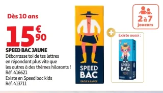 Jeu de société Speed Bac Jaune