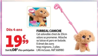 Peluche Furreal Caniche