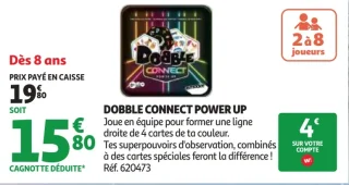 Jeu de cartes Dobble Connect Power Up
