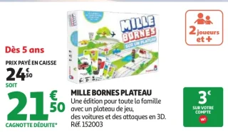 Jeu de société Mille Bornes Plateau