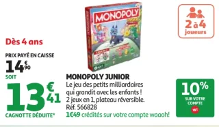 Jeu de société Monopoly Junior