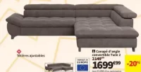 Canapé d'angle convertible Twin 2