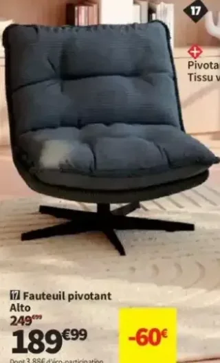 Fauteuil pivotant Alto