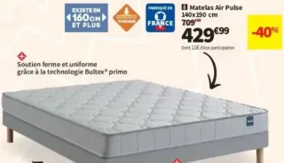 Matelas Air Pulse 140x190 cm Bultex