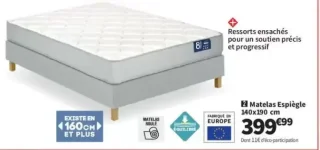 Matelas Espiègle 140x190 cm