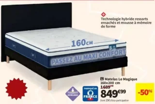 Matelas Le Magique 160x200 cm