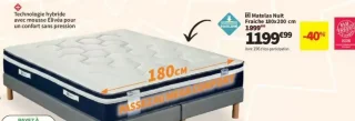 Matelas Nuit Fraîche 180x200 cm Simmons