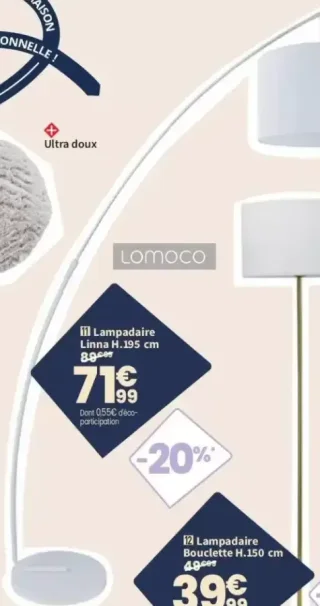 Lampadaire Linna Lomoco H.195 cm