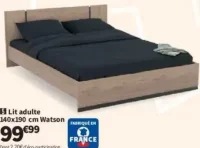 Lit adulte 140x190 cm Watson