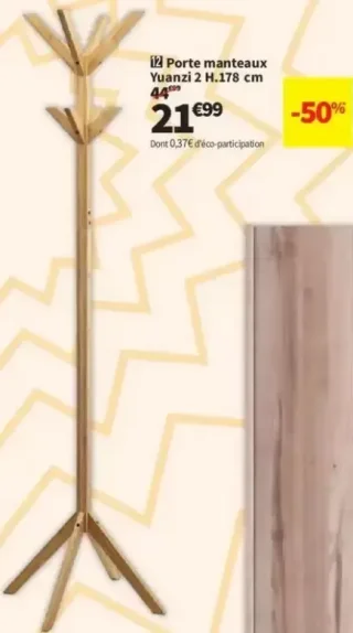 Porte manteaux Yuanzi 2 H.178 cm