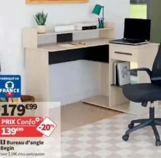 Bureau d'angle Begin