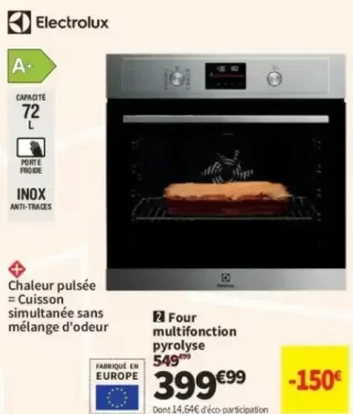 Four multifonction pyrolyse Electrolux EOF4P46X