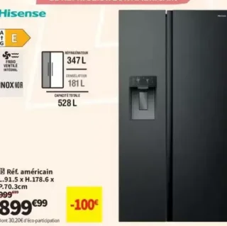 Réfrigérateur américain Hisense RS5P528STFE