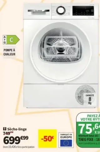 Sèche-linge FAR SL8HPDW G