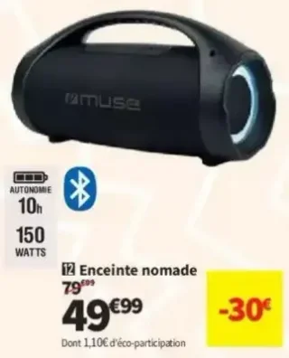 Enceinte nomade Muse M-910BT