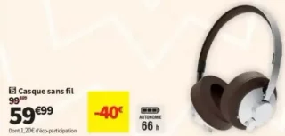 Casque sans fil Muse M-298 SBR