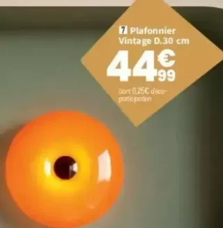 Plafonnier Vintage D.30 cm